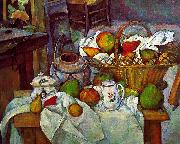 Paul Cezanne Vessels, Basket and Fruit Sweden oil painting reproduction